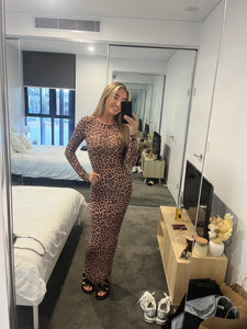 LEOPARD MAXI DRESS